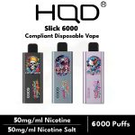 HQD CUVIE SLICK 6000 PUFFS