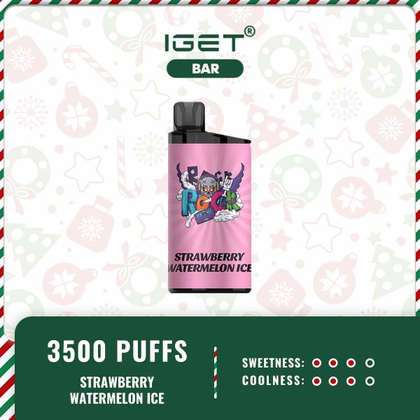 IGET Bar 3500 Puffs Strawberry Watermelon ice